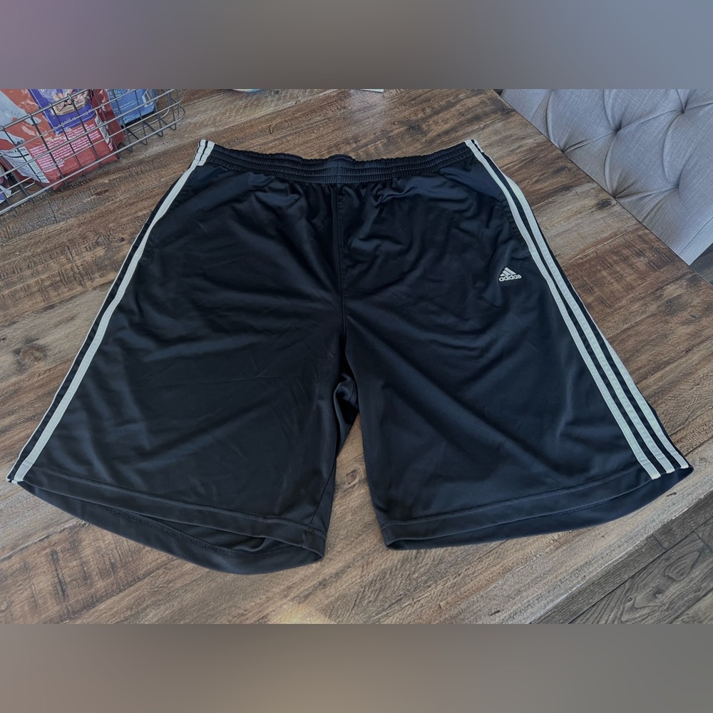 Adidas Men's Athletic Shorts with White Stripes (various colors available) - Picture 3 of 4